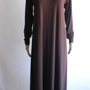 brown abaya dress
